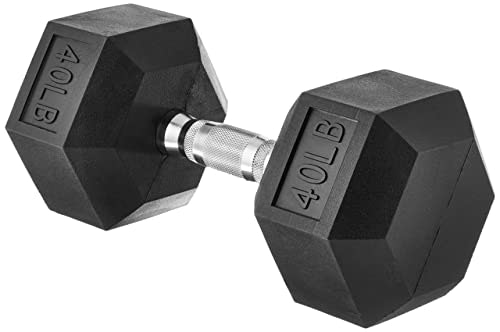 Amazon Basics 40lb Rubber Hex Dumbbell: $35.07 Amazon Basics 40lb Rubber Hex Dumbbell: $35.07