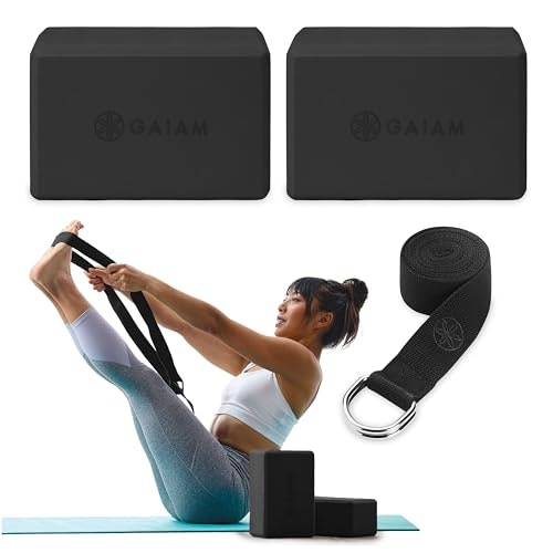 Gaiam Yoga Block and Strap Set 2-Pack: $13.10 Gaiam Yoga Block and Strap Set 2-Pack: $13.10