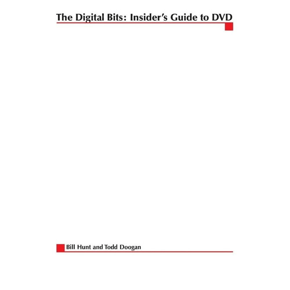 Digital Video and Audio Bits Insider's Guide to DVD: $22
