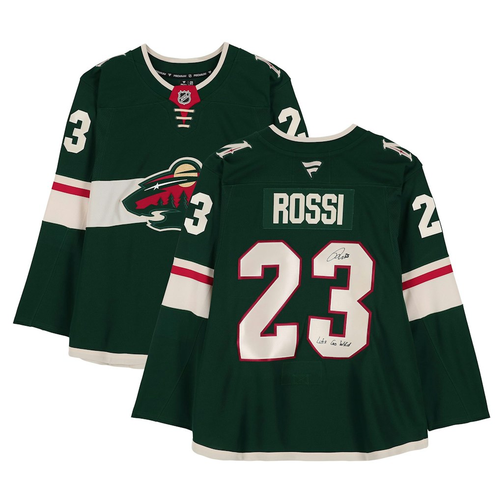 Marco Rossi Minnesota Wild Autographed Fanatics Premium Jersey: $379.99