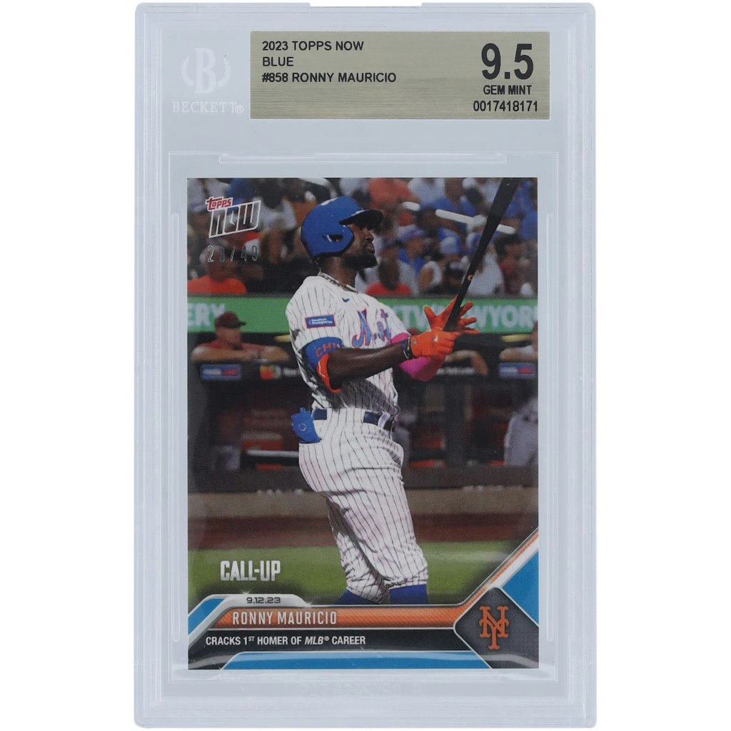 Ronny Mauricio 2023 Topps Now New York Mets Call-Up Blue BGS 9.5 Card: $49.99