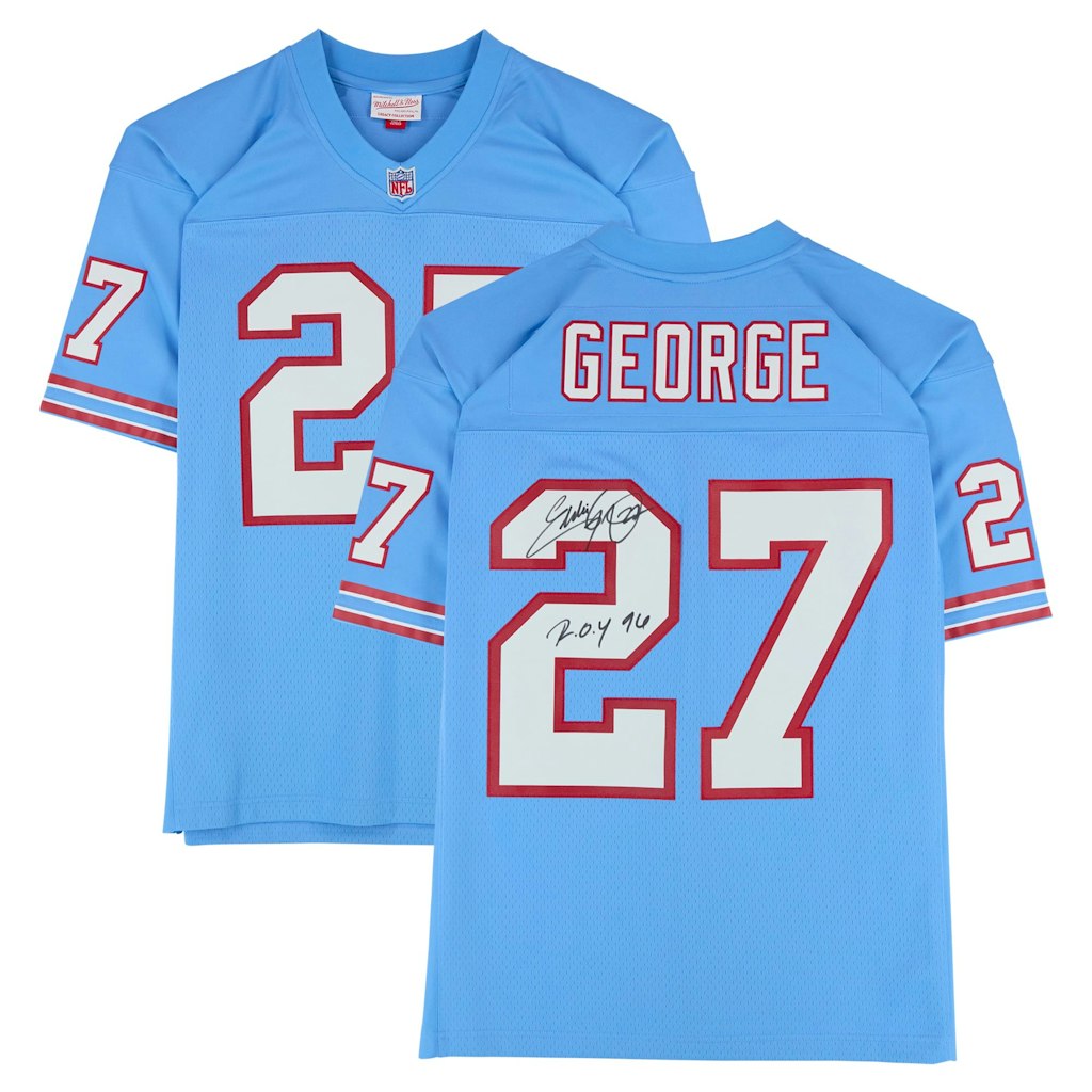 Eddie George Houston Oilers Autographed Mitchell & Ness 1997 Legacy Jersey: $399.99