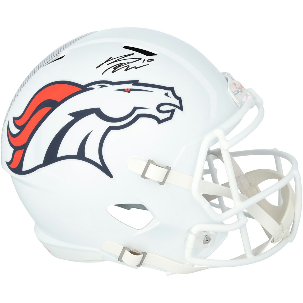 Bo Nix Autographed Denver Broncos 2024 Riddell Alternate Speed Replica Helmet: $649.99