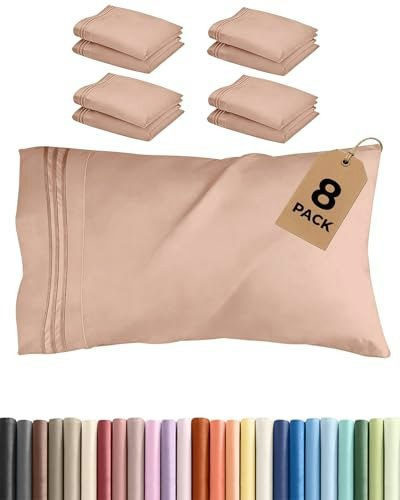 Queen Pillowcases 8-Pack: $24.64
