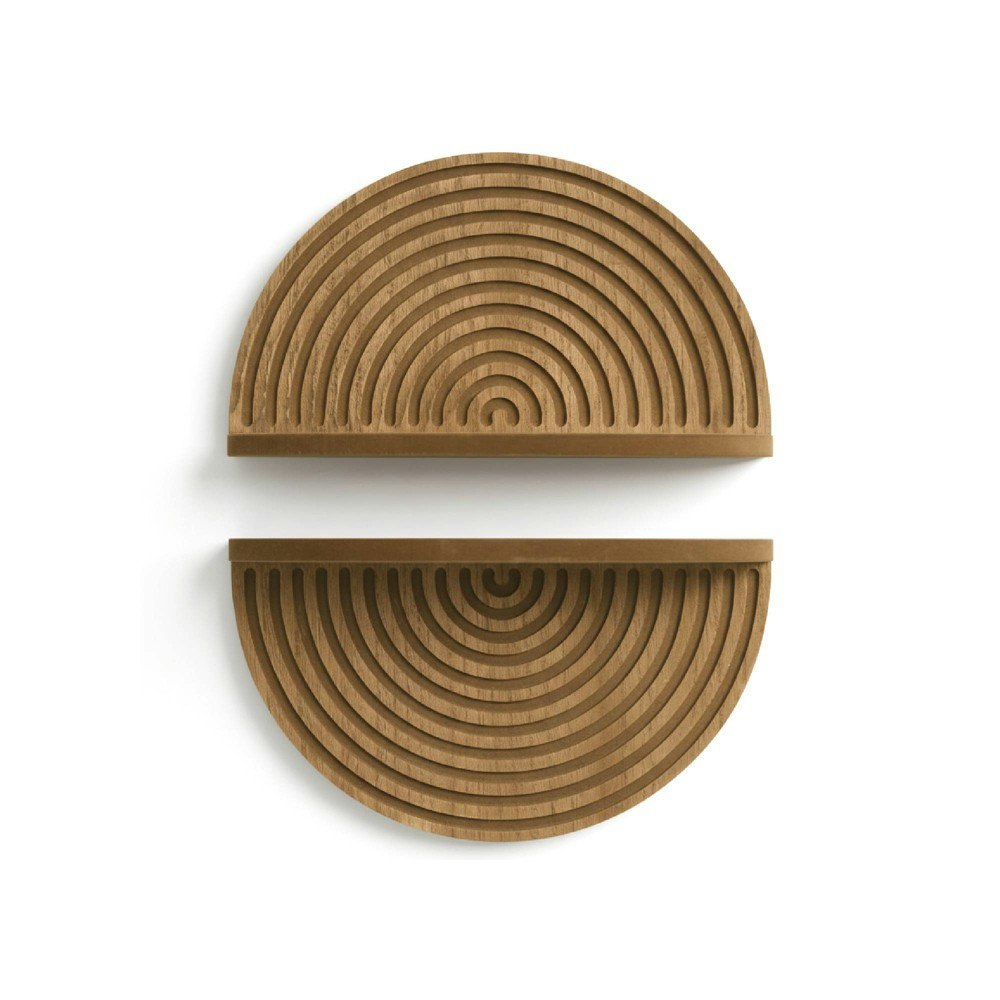 American Art Decor 12"x6" Boho Arched Lunar Floating Wall Shelf 2-Pack: $34.99 American Art Decor 12"x6" Boho Arched Lunar Floating Wall Shelf 2-Pack: $34.99