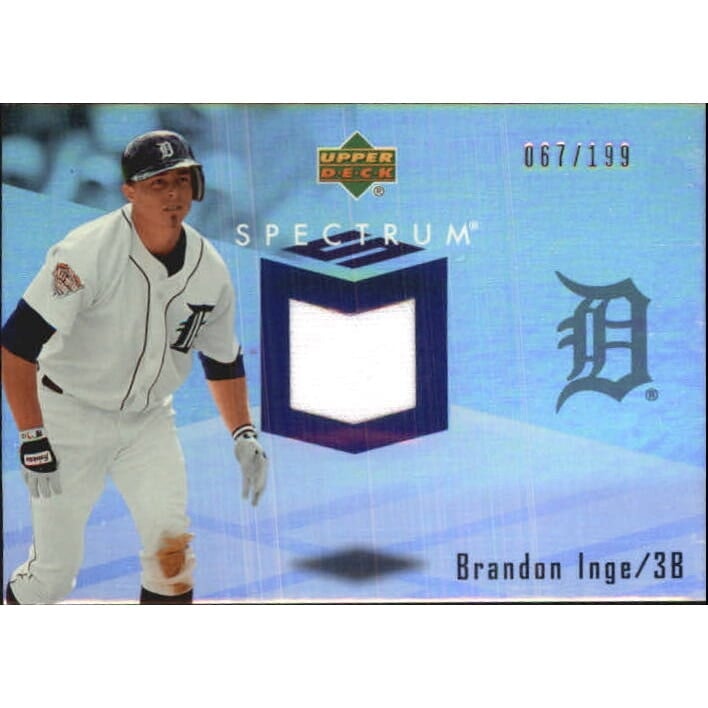 2007 Upper Deck Spectrum Brandon Inge Swatches Card: $7.20 2007 Upper Deck Spectrum Brandon Inge Swatches Card: $7.20