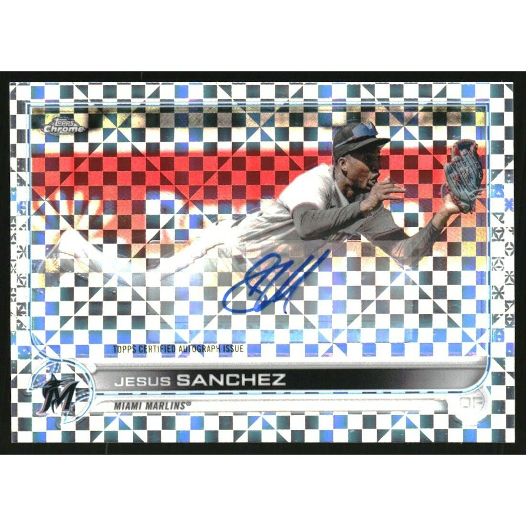 2022 Topps Chrome Update Jesus Sanchez Autograph X-Fractor Card: $10.80 2022 Topps Chrome Update Jesus Sanchez Autograph X-Fractor Card: $10.80