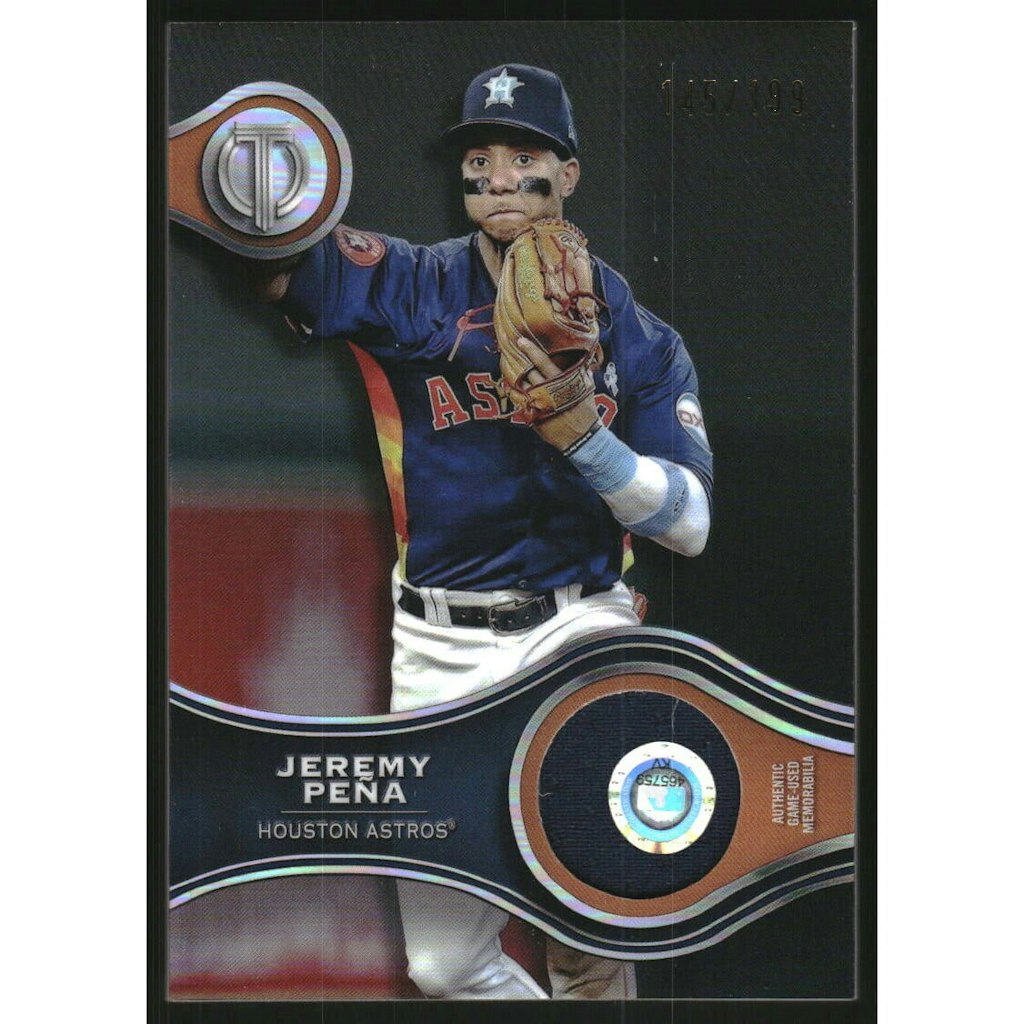 2025 Topps Tribute Jeremy Pena Stamp of Approval Relic Card: $13.50