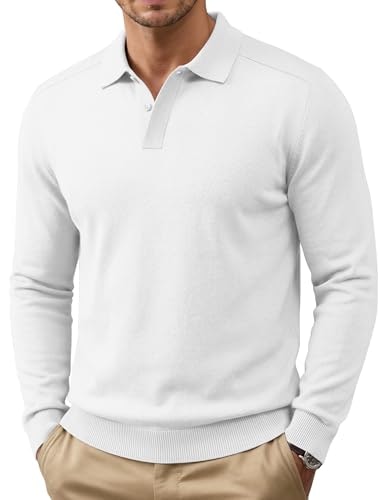 Coofandy Men's Long Sleeve Knit Polo Sweater: $18.99 Coofandy Men's Long Sleeve Knit Polo Sweater: $18.99