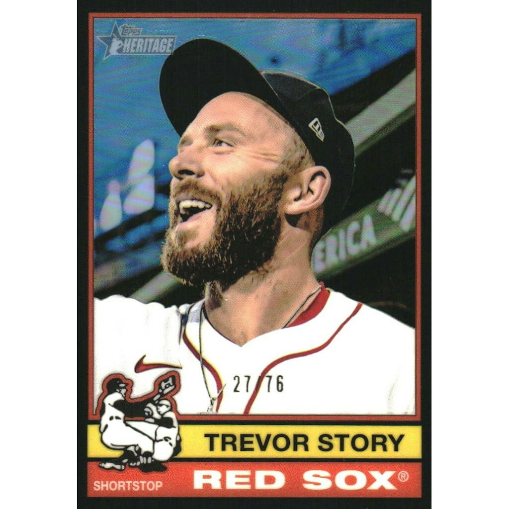 2025 Topps Heritage Chrome Black Refractor Trevor Story Card #575: $13.50 2025 Topps Heritage Chrome Black Refractor Trevor Story Card #575: $13.50