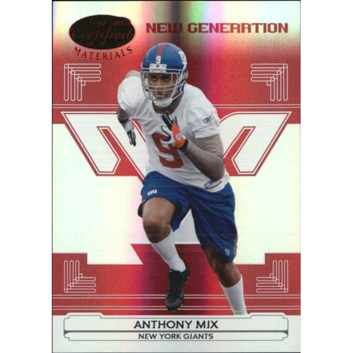 Anthony Mix 2006 Leaf Certified Materials Mirror Red Card #179: $9 Anthony Mix 2006 Leaf Certified Materials Mirror Red Card #179: $9