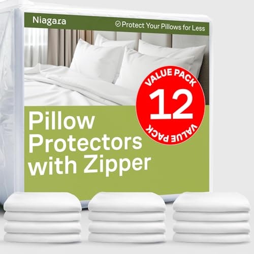 King Size Zippered Pillow Protectors 12-Pack: $31.44 King Size Zippered Pillow Protectors 12-Pack: $31.44