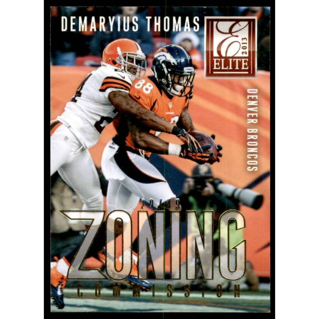 2013 Elite Zoning Commission Gold Demaryius Thomas Trading Card #20: $7.20 2013 Elite Zoning Commission Gold Demaryius Thomas Trading Card #20: $7.20