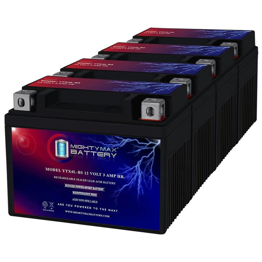 YTX4L-BS SLA Replacement Battery 4-Pack: $64.99 YTX4L-BS SLA Replacement Battery 4-Pack: $64.99