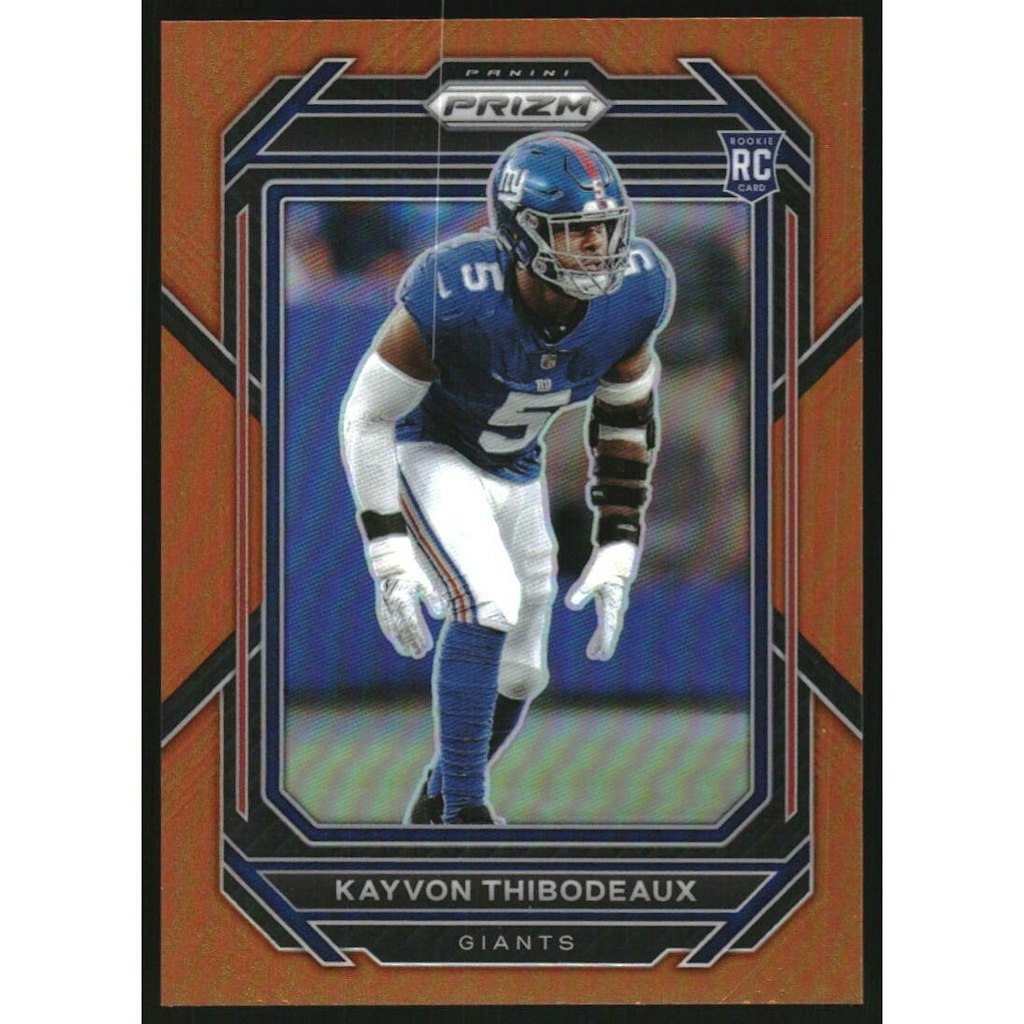 2022 Panini Prizm Kayvon Thibodeaux Orange Prizm Card: $9 2022 Panini Prizm Kayvon Thibodeaux Orange Prizm Card: $9