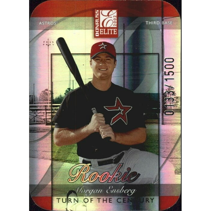 2002 Donruss Elite Turn of the Century Morgan Ensberg Baseball Card 50-Count: $9 2002 Donruss Elite Turn of the Century Morgan Ensberg Baseball Card 50-Count: $9