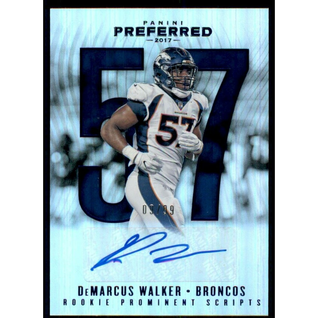 2017 Panini Preferred DeMarcus Walker #282 Autograph Card: $8 2017 Panini Preferred DeMarcus Walker #282 Autograph Card: $8
