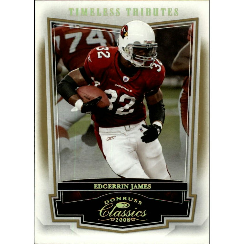 2008 Donruss Classics Timeless Tributes Gold Edgerrin James #1 Card: $9 2008 Donruss Classics Timeless Tributes Gold Edgerrin James #1 Card: $9