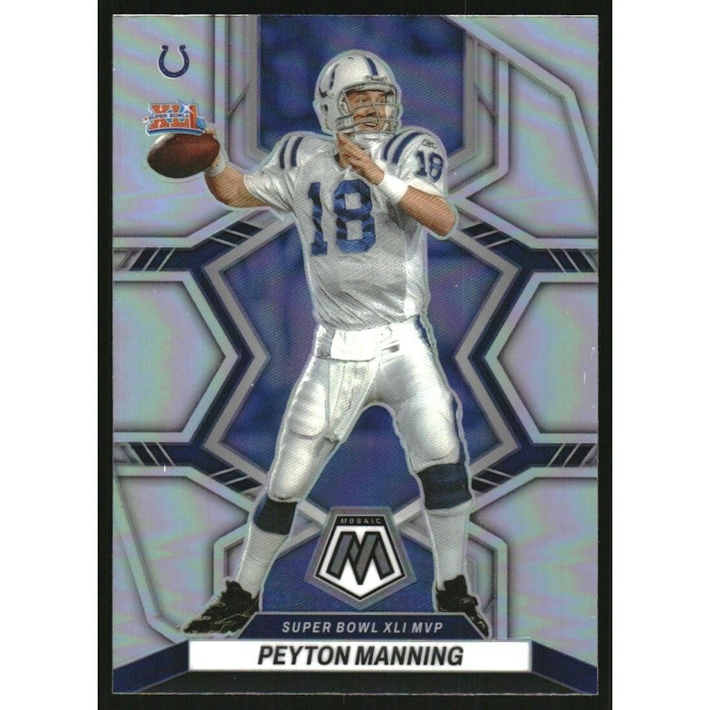 2022 Panini Mosaic Silver Peyton Manning #298 MVP Card: $7.20 2022 Panini Mosaic Silver Peyton Manning #298 MVP Card: $7.20