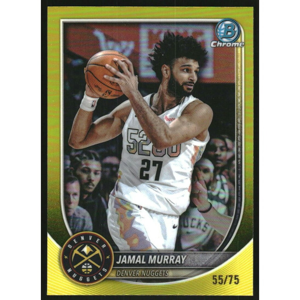 2025-26 Bowman Chrome Yellow Refractor Jamal Murray #BCV101: $18