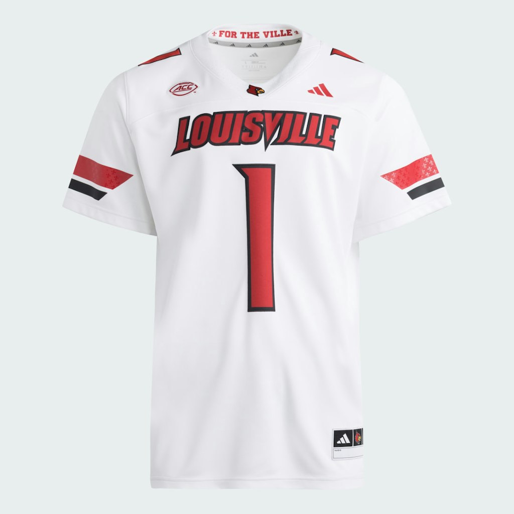 Louisville Cardinals Premier Away Football Jersey: $130 Louisville Cardinals Premier Away Football Jersey: $130