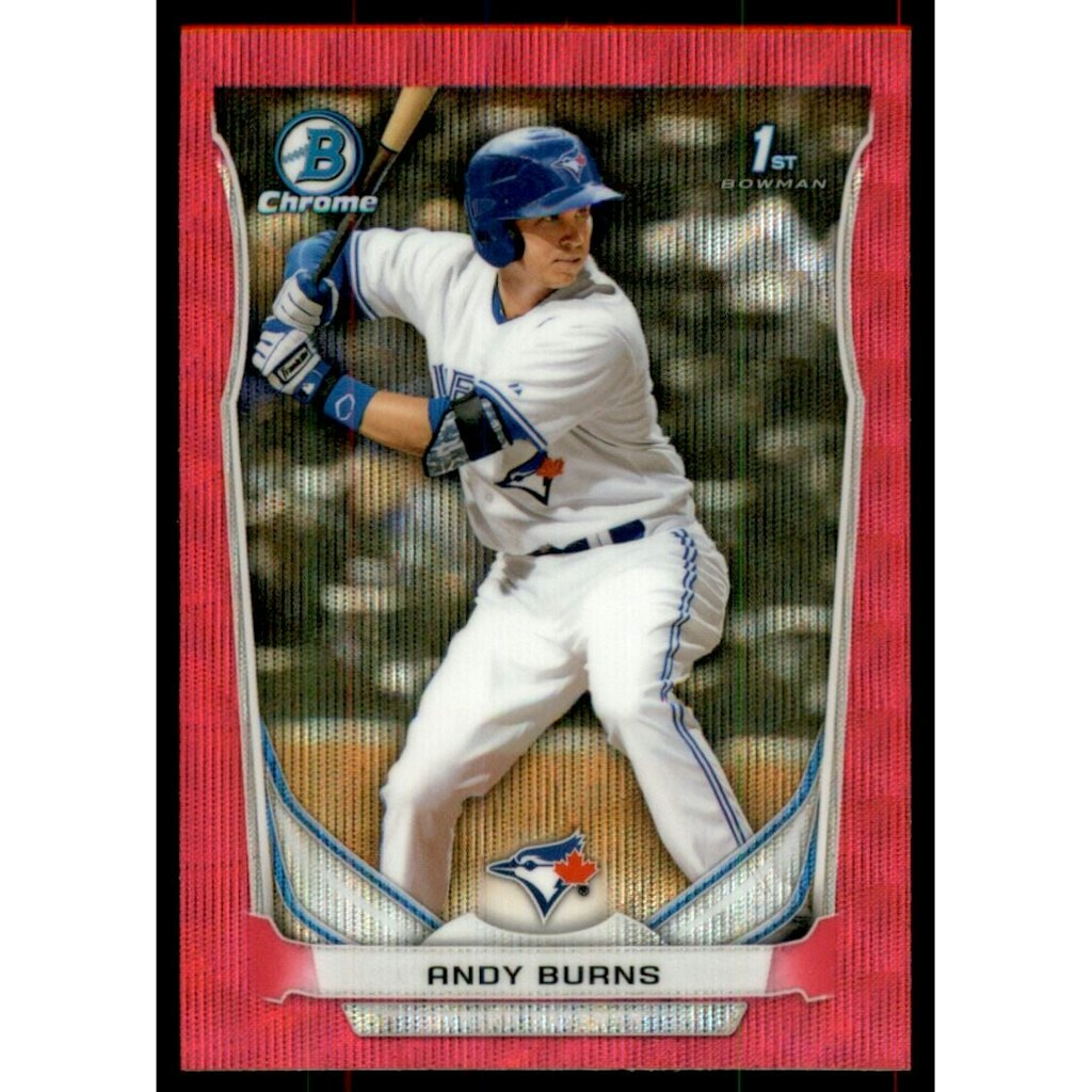 2014 Bowman Chrome Prospects Andy Burns Pink Wave Refractor #BCP22: $9