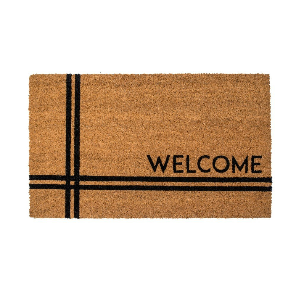 1.5' x 2.5' Crisscross Coir Doormat: $31.49