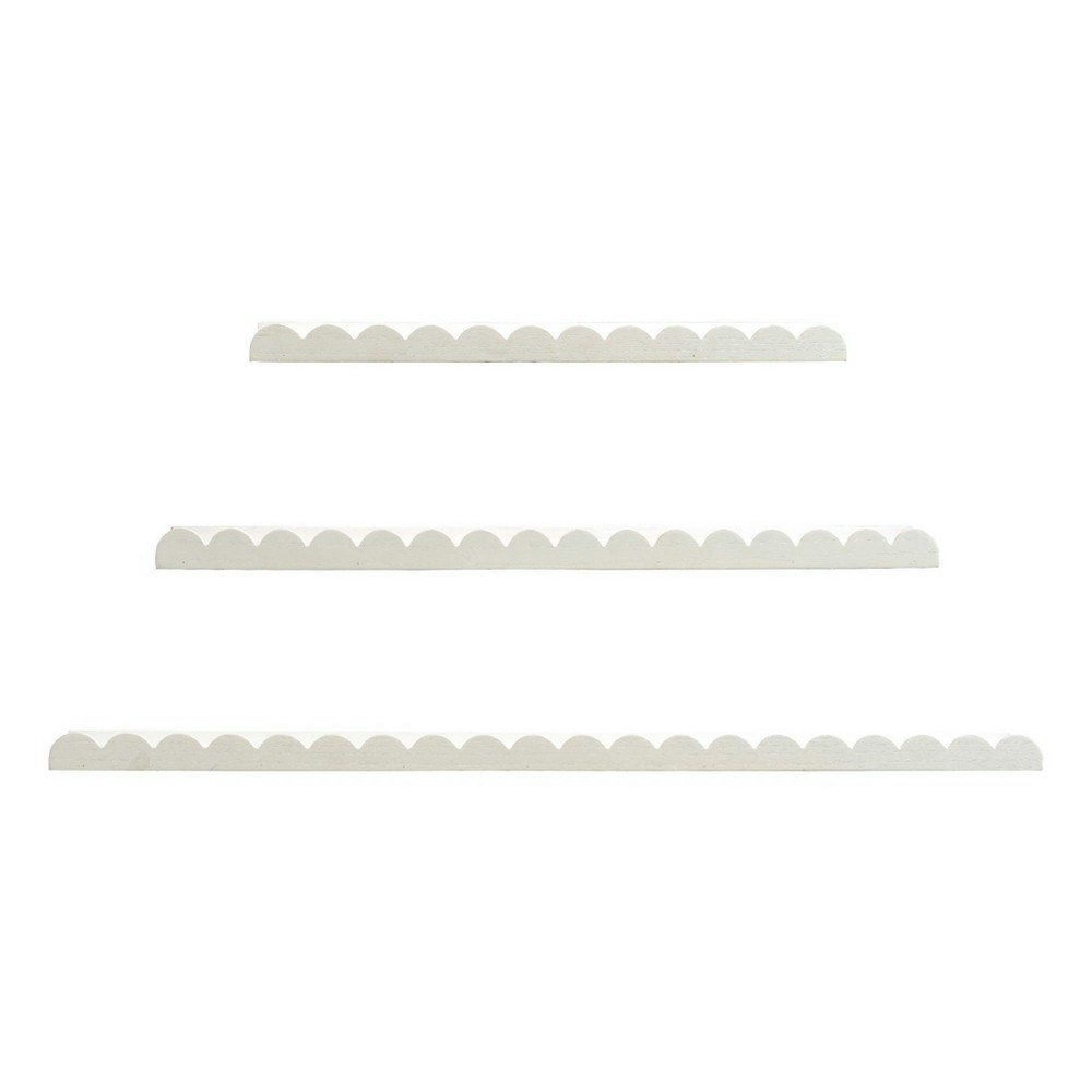 American Art Decor Scallop Wood Floating Wall Shelf 3-Pack: $34.99