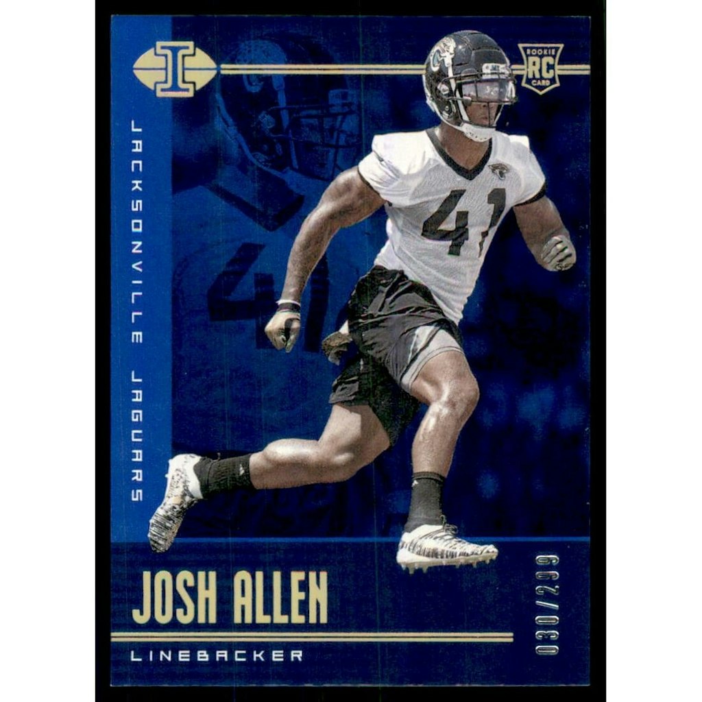 2019 Panini Illusions Josh Allen Trophy Collection Blue #53 Card: $9