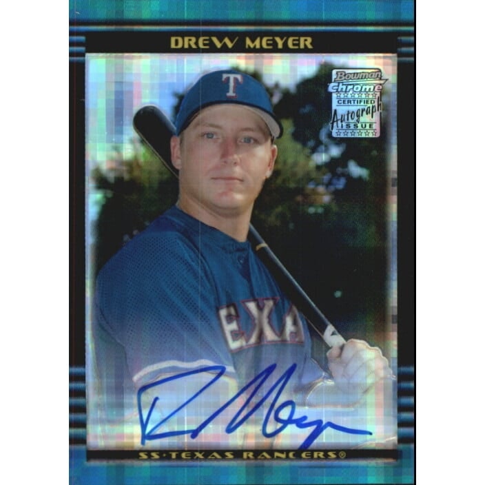 2002 Bowman Chrome Draft Drew Meyer #173 X-Fractor Autograph Card: $13.50