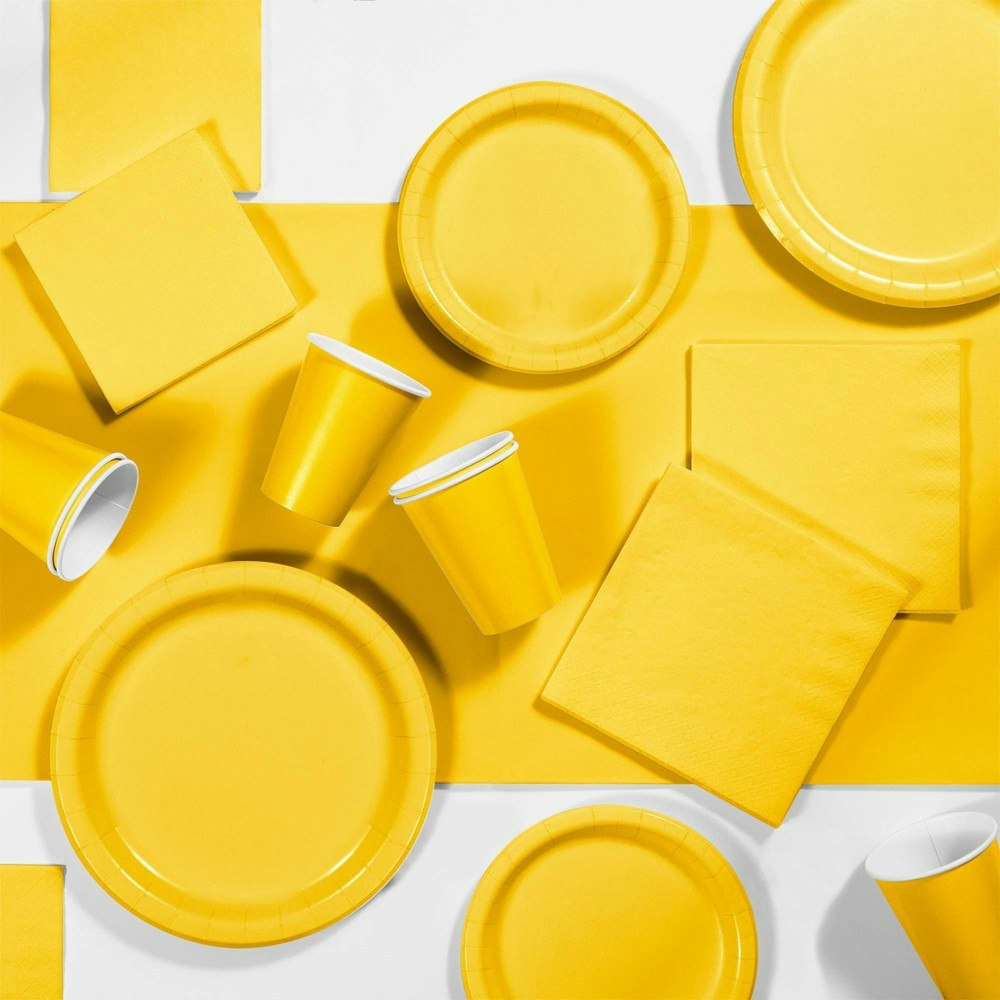 Touch of Color School Bus Yellow Disposable Tableware Kit: $39.40 Touch of Color School Bus Yellow Disposable Tableware Kit: $39.40