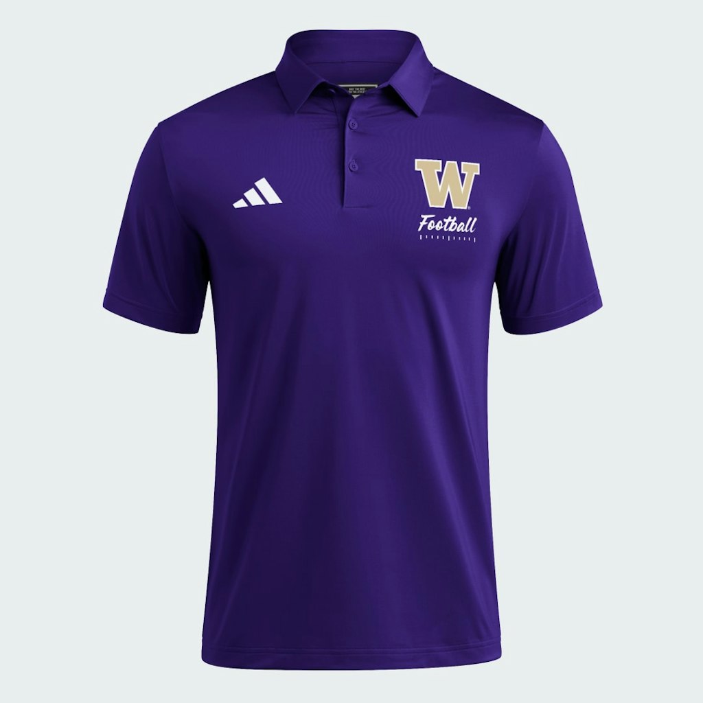 Washington Huskies Ultimate365 Solid Polo Shirt: $60