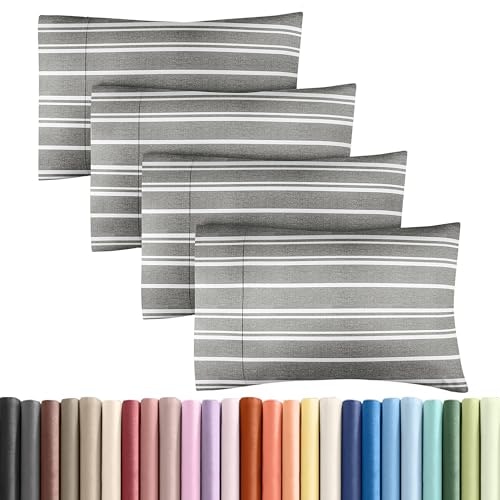 Grey Striped Queen Pillowcase Set 4-Pack: $16.14 Grey Striped Queen Pillowcase Set 4-Pack: $16.14