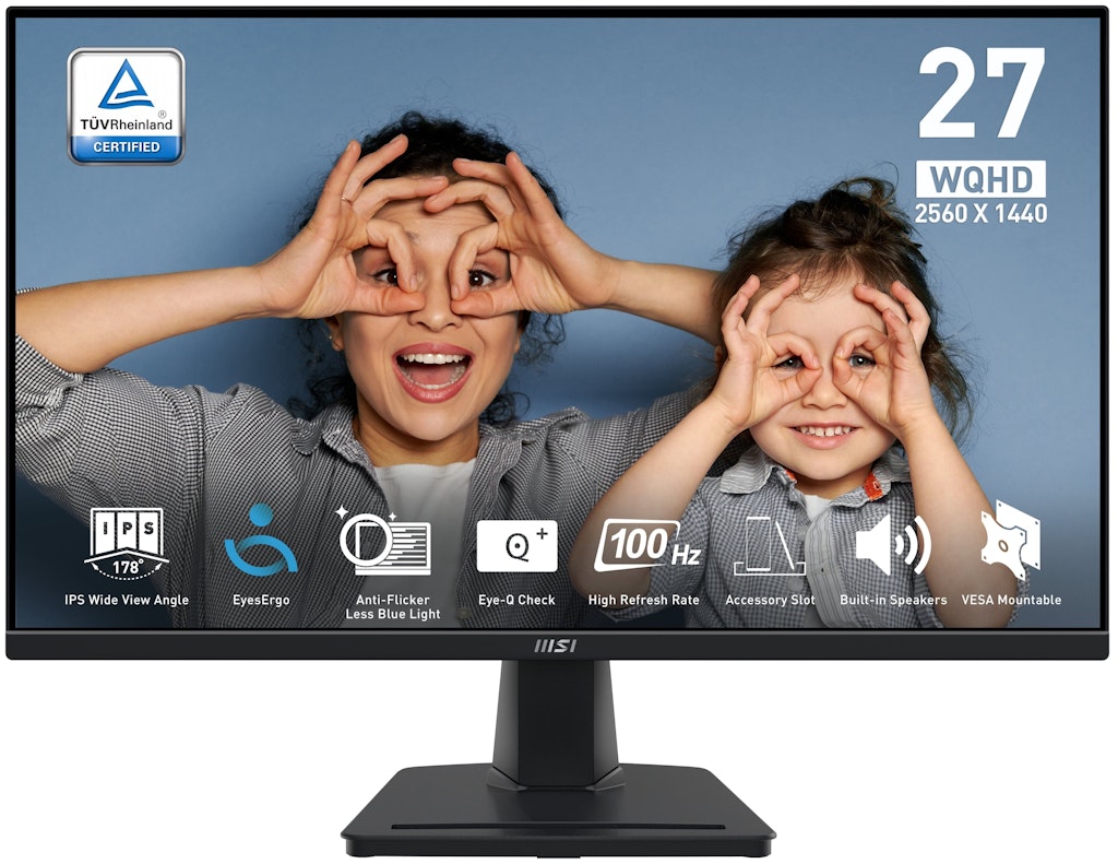 MSI PRO 27" 1440p Adaptive Sync Monitor: $119.99