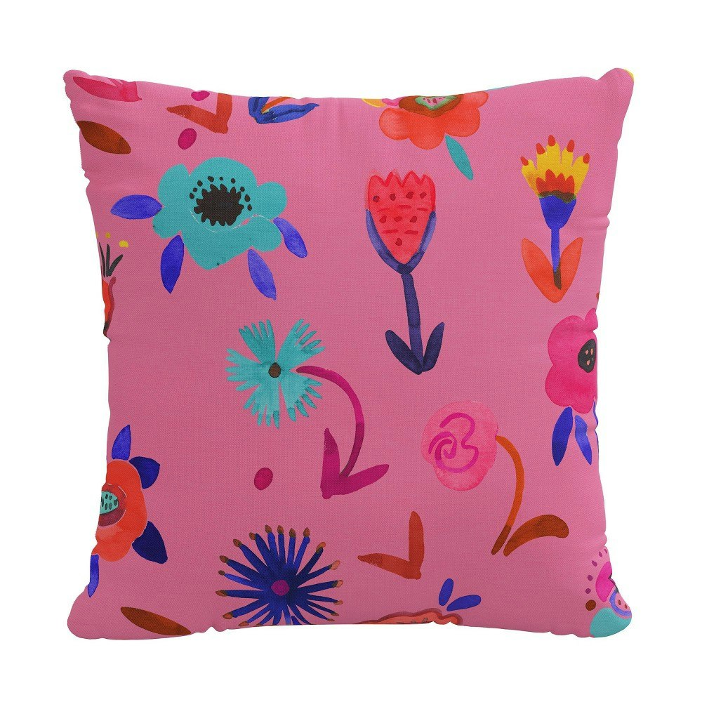 Juantia 18"x18" Botanical Square Throw Pillow: $87.99 Juantia 18"x18" Botanical Square Throw Pillow: $87.99