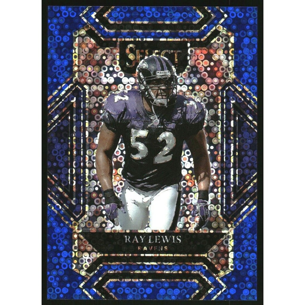 2021 Select Prizm Blue Disco Ray Lewis #239 Trading Card: $22.50