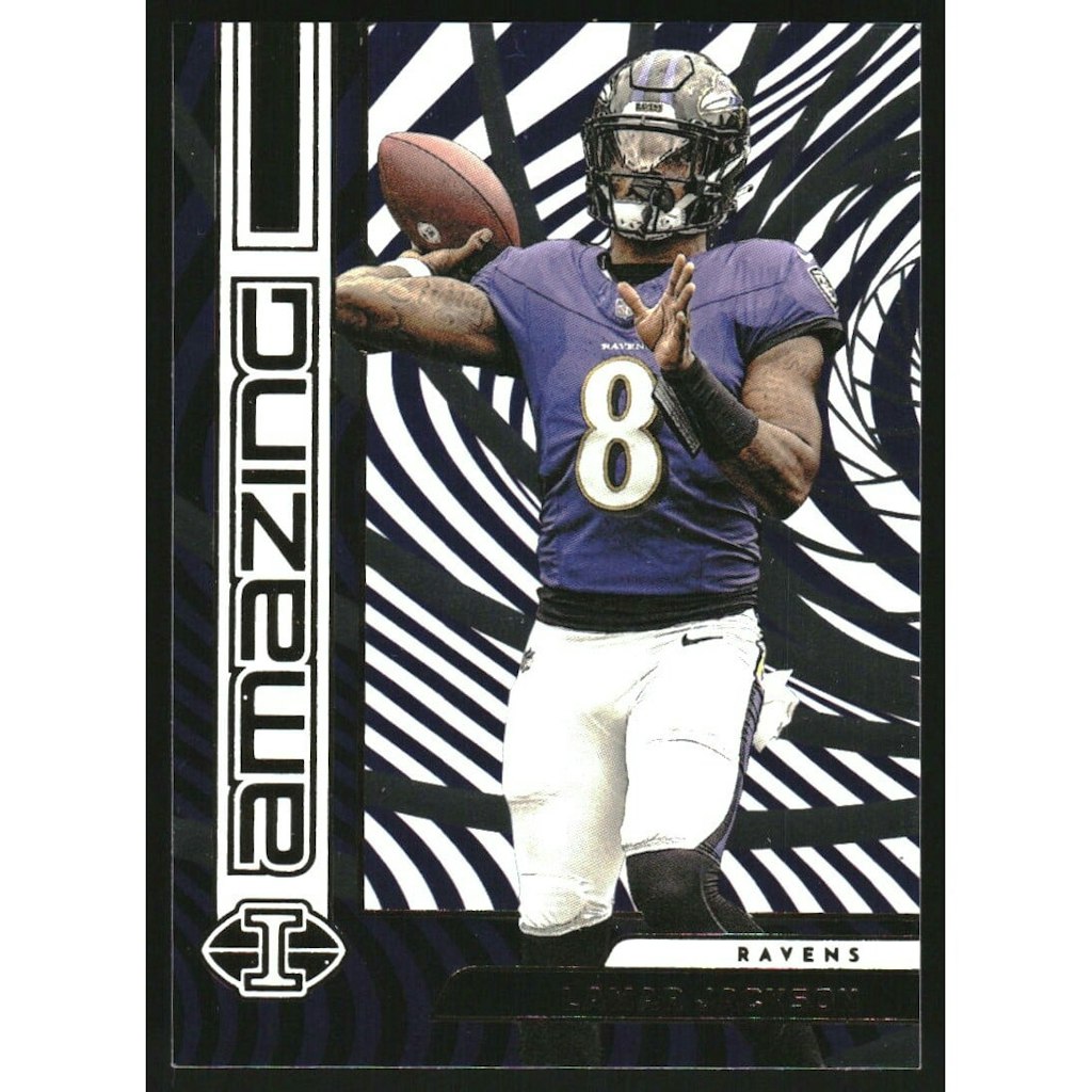 2023 Panini Illusions Amazing Lamar Jackson Card #12: $5.40 2023 Panini Illusions Amazing Lamar Jackson Card #12: $5.40