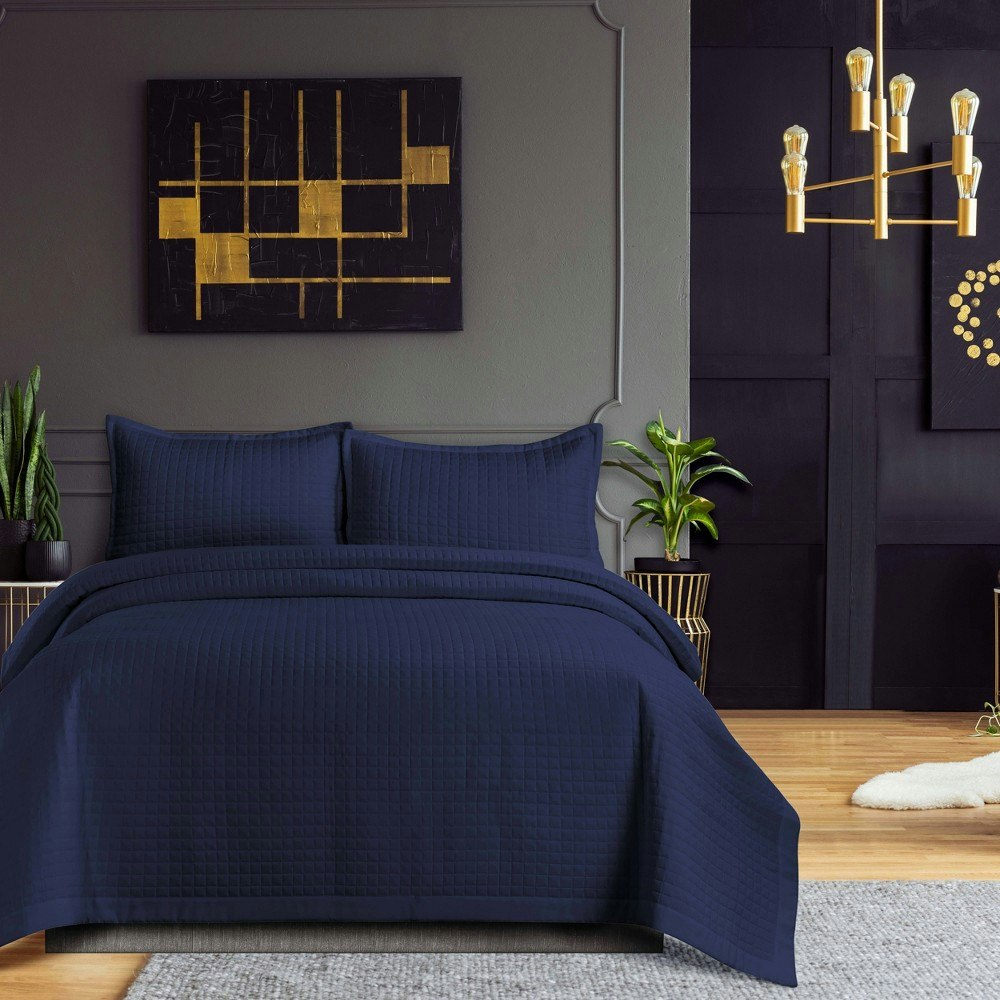 Tribeca Living Naples King Microfiber Quilt Set 3-Piece: $59.99 Tribeca Living Naples King Microfiber Quilt Set 3-Piece: $59.99