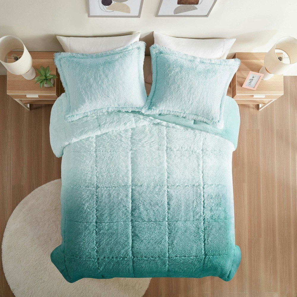 Intelligent Design Leena 3-Piece Shaggy Long Fur Comforter Set: $69.99