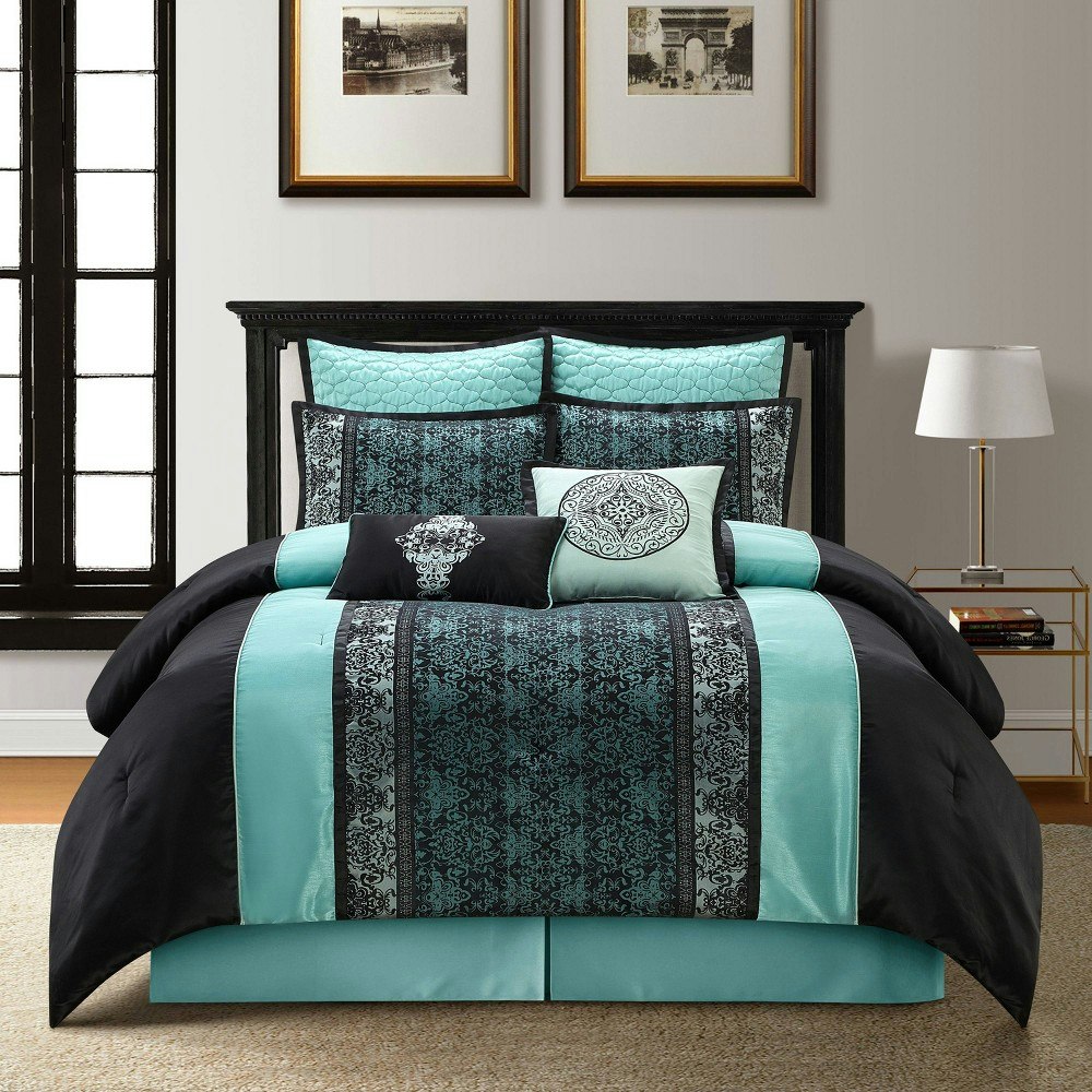 Nanshing 12-Piece California King Arabesque Traditional Comforter Set: $184.99