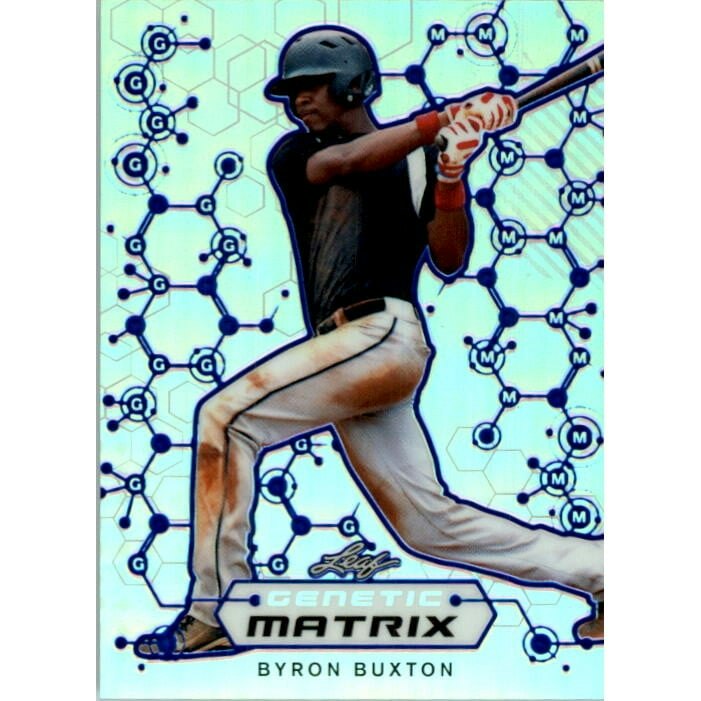 2013 Leaf Rookie Retro Genetic Matrix Byron Buxton Trading Card: $6 2013 Leaf Rookie Retro Genetic Matrix Byron Buxton Trading Card: $6