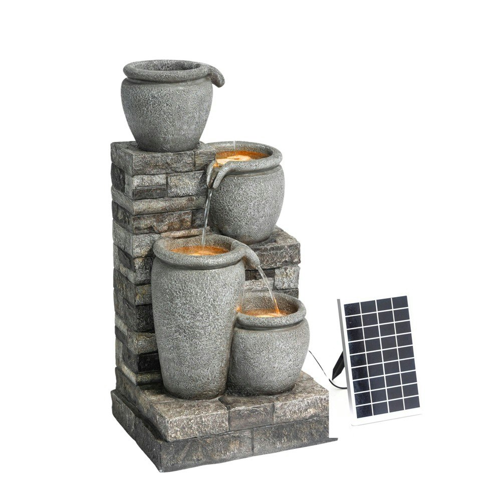 Teamson Home 30.7-inch 4-Tier Solar Birdbath Water Fountain: $320.99 Teamson Home 30.7-inch 4-Tier Solar Birdbath Water Fountain: $320.99