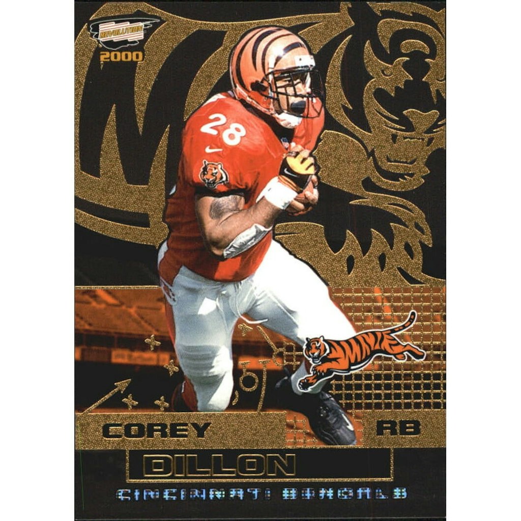 2000 Revolution Premiere Date #21 Corey Dillon Trading Card: $8 2000 Revolution Premiere Date #21 Corey Dillon Trading Card: $8