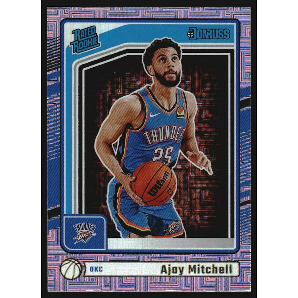 2024-25 Donruss Choice Ajay Mitchell Rookie Card: $6.40 2024-25 Donruss Choice Ajay Mitchell Rookie Card: $6.40