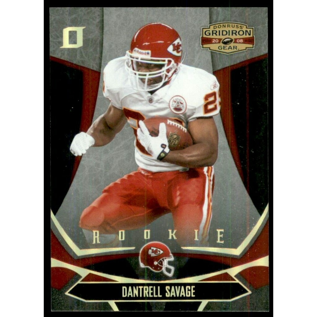 2008 Donruss Gridiron Gear Dantrell Savage #122 Gold Holofoil Card: $5.40 2008 Donruss Gridiron Gear Dantrell Savage #122 Gold Holofoil Card: $5.40