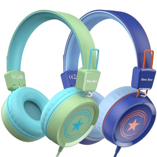 New Bee Kids Headphones with Microphone 2-Pack: $17.98 New Bee Kids Headphones with Microphone 2-Pack: $17.98