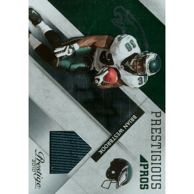 2010 Prestige Brian Westbrook Green #4 Trading Card 100-Count: $8.40 2010 Prestige Brian Westbrook Green #4 Trading Card 100-Count: $8.40
