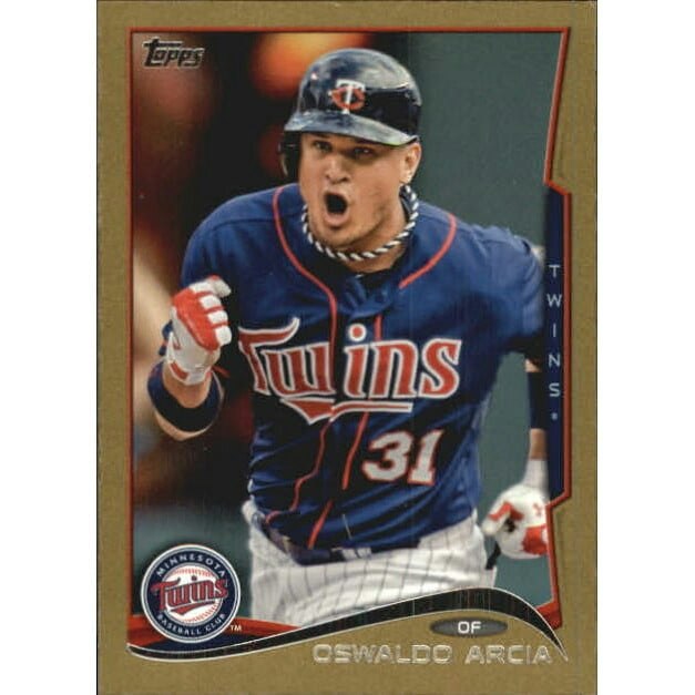 2014 Topps Mini Gold Oswaldo Arcia Baseball Card: $7.20 2014 Topps Mini Gold Oswaldo Arcia Baseball Card: $7.20