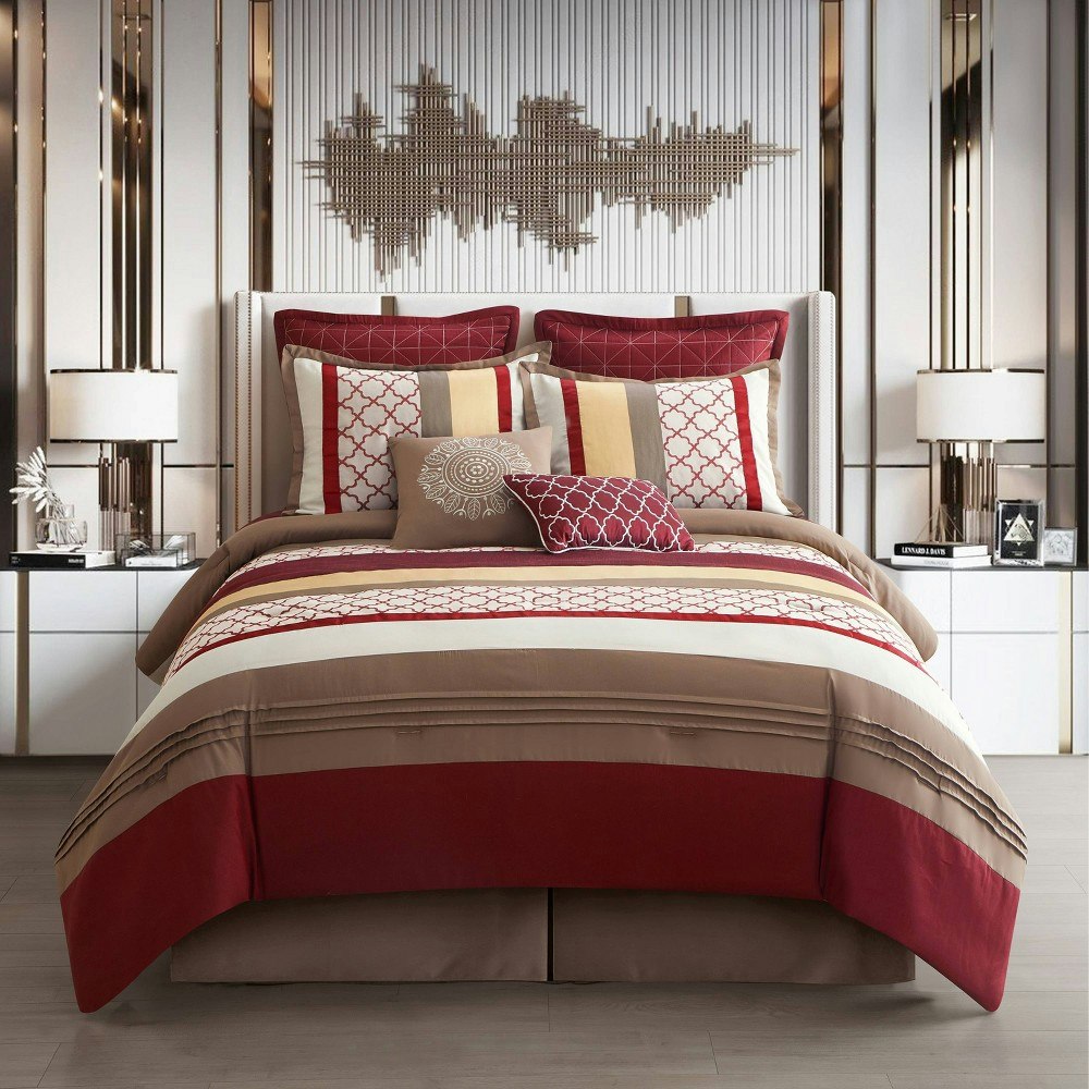 Nanshing 8-Piece Avalon King Comforter Set: $141.99