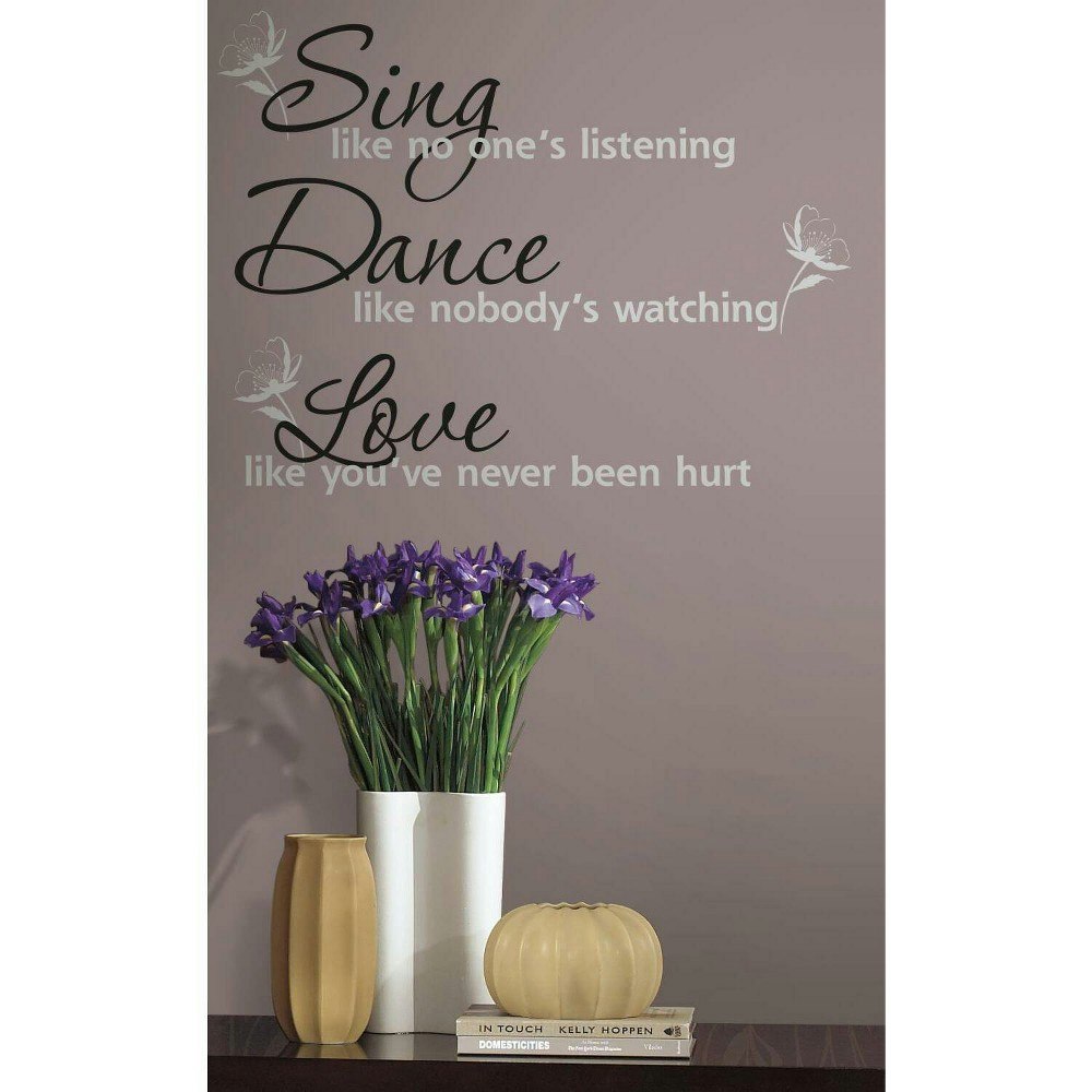 RoomMates Dance Sing Love Wall Decal: $14.99